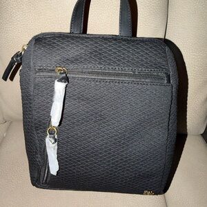 Black Quilted Backpack